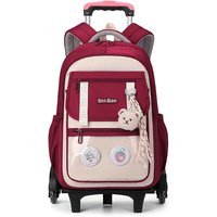Cross border Trolley Schoolbag Senior High School Students Large Capacity Water repellent Oxford