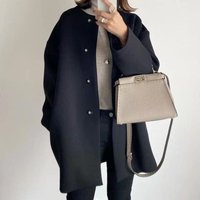 Clothing High Quality Loose Japanese Straight Coat Autumn Winter Temperament Solid Simple Woolen Coat Top