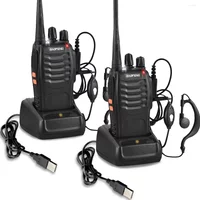 Walkie Talkie 1PC/2PCS Baofeng 888S BF-888S 5W Ham Two-Way Radio Set UHF 400-470MHz 16CH Walkie-Talkie Transceiver USB