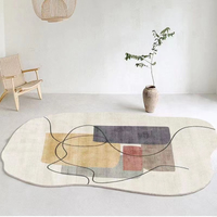 Dufu velvet carpet irregular sofa coffee table blanket home full covered large area living room carpet