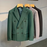 Double Breasted Slim Fit Blazer Casual Suit Jacket Color Psychology