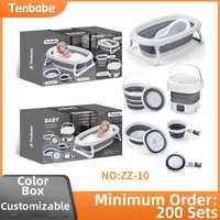 Box Bathtub Set Six Piece Set Bathing Machine Folding Bathtub Clothes Washing Machine Gift Set