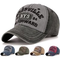 Hat Men NYS Outdoor Sports Baseball Women Casual Versatile Vintage Korean Embroidery Duckbill Cap Ins Trend