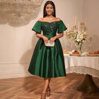 Vintage Off-Shoulder Sequin Dress - Elegant Glamorous Bodycon Party Evening Gown