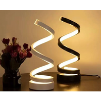 Small Whirlwind Spiral Decorative Atmosphere Table Lamp Modern LED Bar Creative Warm Romantic Bedside Night Light Gift