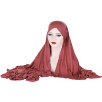 Hats best selling solid forehead cross head scarf Middle Eastern Malay headscarf hijab scarf hat