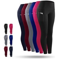 Women's Fashion High Waist High Elastic Sports Running Yoga Bottom Nine Point Pants