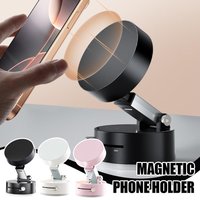Double Sided Cup Magnetic Lazy Multi-functional Foldable Storage Holder, Vacuum Suction Phone Holder