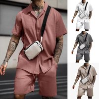 Clothing Sports Suit Casual Loose Shirt Short Sleeved Shorts Summer Fashion Casual Two Piece Suit