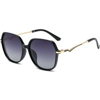 Round Frame Retro Elegant Polarized Sunglasses Transparent Frame Korean Version Exquisite HD Lenses Metal Leg Sunglasses