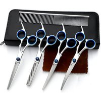 Pet Beauty Scissors Professional Hair Trimming Set Bending Teeth Trimmers Teddy Dog's Own Hair Trimming Tools