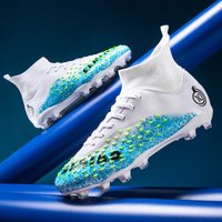 Football shoes high tops spike broken spike teenage professional training sneakers