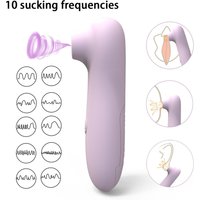 Sucking 10 frequency female speed control sex sucking device couples flirt massager battery sex toy
