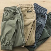 Autumn pants Korean style matching ankle tied pants micro elastic waist slim casual sports pants thin trousers