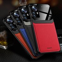 Leather Case Xiaomi Mi 12 Pro 12X 11T 10T Pro 11 10 Lite Pro Ultra Mi POCO X3 NFC Pro M3 Luxury Plexiglass Shockproo