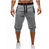 Premium Products Hot Men's Casual Sports Slim Fit Color Blocking Fitness Jogging Five Inch Shorts