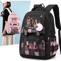 Hot Katseye Funny Print Mochila Girls Back To School Book Bags Student Backpack Travel Laptop