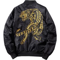 Clothing National Trend High Street Embroidered Jacket Air Force Ma1 Flight Suit Jacket Cotton Thickened Baseball Jacket