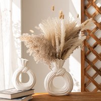 Modern Minimalist Ceramic Vase Set Handcrafted Home Decor Living Room Entryway & TV Cabinet Elegant Gift Housewarming Wedding & Office