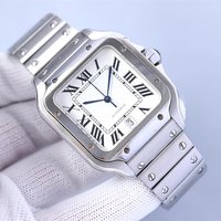 Sandus Watch Dumont Roman Series Fully Automatic Mechanical Emoji Lover Fashion Blue Balloon