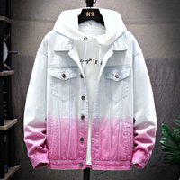 Men's Denim Jacket Trendy Loose Fit Spring Autumn Casual Coat With Multiple Pockets For Young Adults Size M-3XL