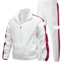 Clothing Sports Suits Spring Autumn Reflective Markers Two Piece Suits Running Leisure Sportswear Couples Suits