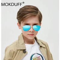 Classic Polarized Sunglasses Colorful Lens Mirror Glasses Metal Frame Eyeglasses UV400