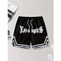 Clothing 2025 European American Shorts Los Angeles Printed Basketball Shorts Casual All Match Trend