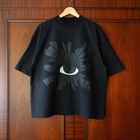 " Hip Hop Foam Print T Shirt Oversized Streetwear Tee Eye Catching Design "