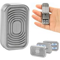 Decompression toy Metal fidget spinner Push three-layer sound wave magnetic decompression toy