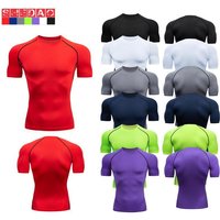 Men's Clothing Men's Sports Tight Short Sleeved Quick Drying Clothes Running Compression Cycling T Shirt Sportswear