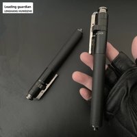 Outdoor Legal Car Mounted Thick Retractable Security Solid Baton Automatic Spring Telescopic Three Section Stick