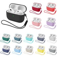 Liquid Silicone Earphone Case Airpods Pro 3 2 2Nd Generation Air Pods 4 1 3Rd Pro3 Pro2 Gen Strap Cover