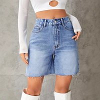 Women’s High Waist Denim Shorts – Trendy Casual Stretch Jean Shorts With Comfortable Fit Denim Hot Pants For Women