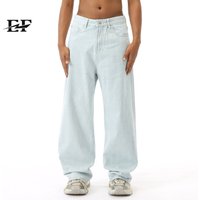 EF JEANS | 2024 New Product, Japanese Light-colored Simple Straight Loose Casual Jeans Trendy Daily Versatile