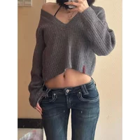 Tall Extended American Hottie Low rise Denim Micro pull Pants Summer Old Flared Pants Horseshoe Mopping Trousers