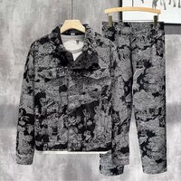  Embroidered Denim Jacket Vintage Casual Coat Stylish Design Comfortable Fit Everyday Wear