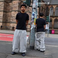 Clothing Street Trend Hip Hop Embroidery American Hip Hop Streetwear Embroidered Joggers Retro Loose Fit Sweatpants Drawstring Cuffs