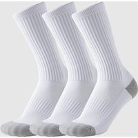 Grey Heel Medium Tube Football Men’s Socks Shock-absorbing And Wear-resistant Towel Bottom Breathable Mesh Basketball Sports Men’s Socks