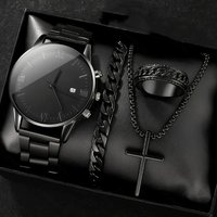 Men’s Waterproof Quartz Watch – Trendy Design With Life Calendar & Date Display (Ideal For Students & Teens)