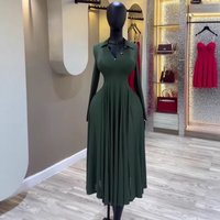 Elegant High Waisted Ruffle Sleeve Shirt Dress Spring Summer Flowy Long Sleeve Wrap Dress European American Fashion