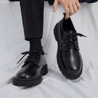 For Leather Men, Autumn New Style, Business Formal Casual Shoes, Youth British Thick Soled, Internally Raised Office Men, Style, Shoes, Soled,