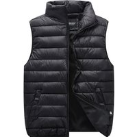 Men’s Clothing Vest Stand Collar Cotton Jacket Vest Jacket Down Cotton Vest Waistcoat