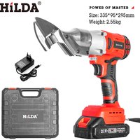 Cordless Lithium Ion Electric Metal Shears – Heavy Duty Cutting Tool Steel Iron Sheets 