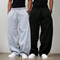Essential Straight Leg Sweatpants – Heavyweight Cotton Like Polyester Adjustable Drawstring Casual & Streetwear