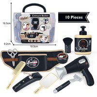 Kit de peluquería profesional para madres e hijos, juego de simulación, salón de peluquería realista para niños, juego de juguete con tijeras y