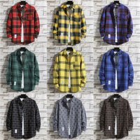 Clothing casual plaid shirt trendy versatile popular online long sleeved shirt