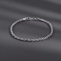 Cuban Braided Hip Hop Trendy Titanium Steel Thin Bracelet Niche Non Fading Jewelry Chain