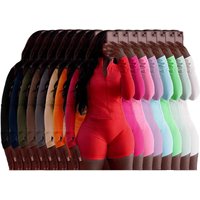 Women's Clothing Spring Summer New Sexy Sports Leisure Two Piece Set Tight Long Sleeve Top With Shorts