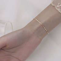 Xuri Simple Thin Square Bracelet Ins Niche Design Japanese Style Light Trendy Internet Celebrity